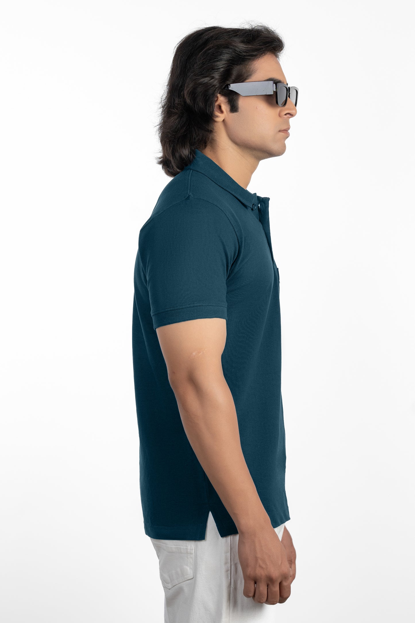 ESSENTIAL POCKET POLO - MYSTIC TEAL