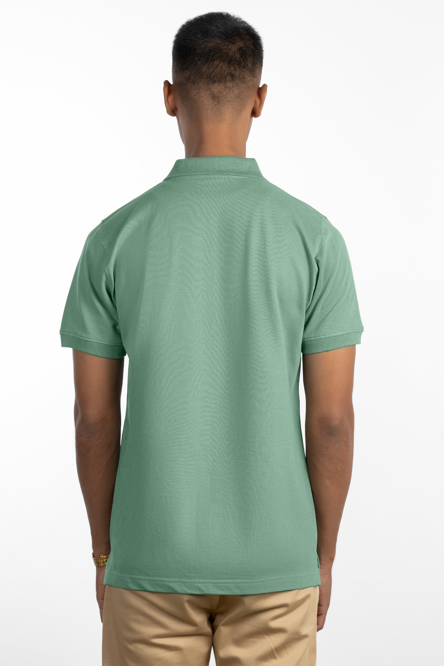 ESSENTIAL POCKET POLO - SAGE GREEN
