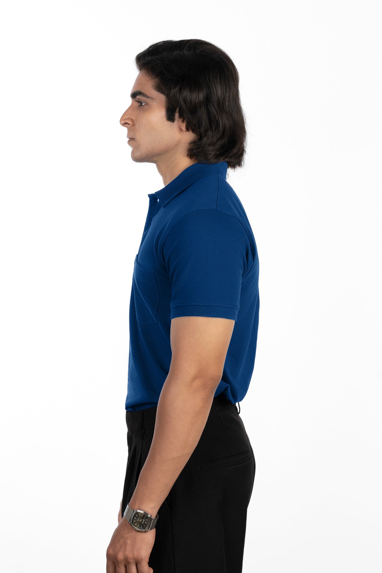 ESSENTIAL POCKET POLO - OCEANIC ROYAL BLUE