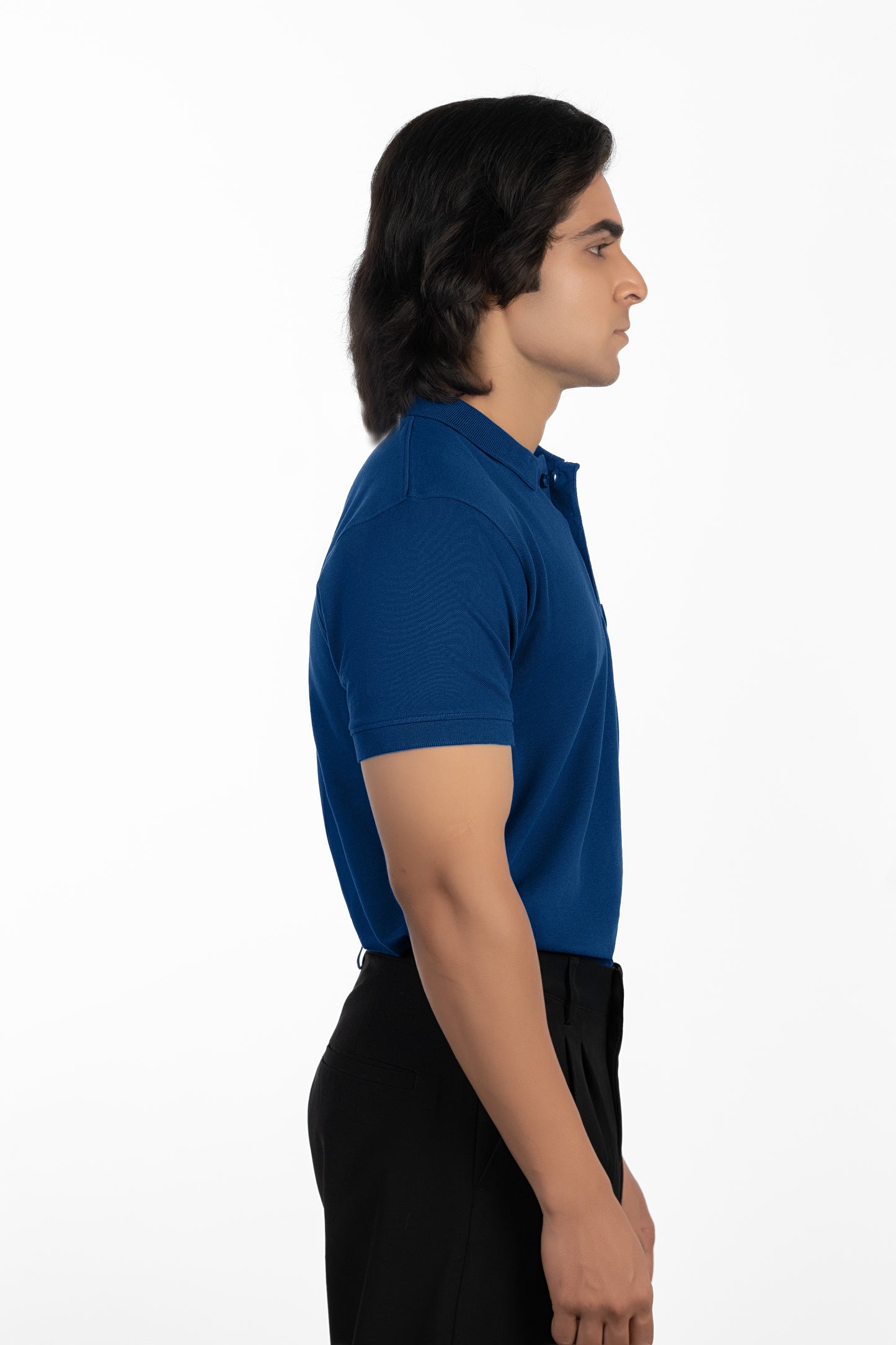 ESSENTIAL POCKET POLO - OCEANIC ROYAL BLUE