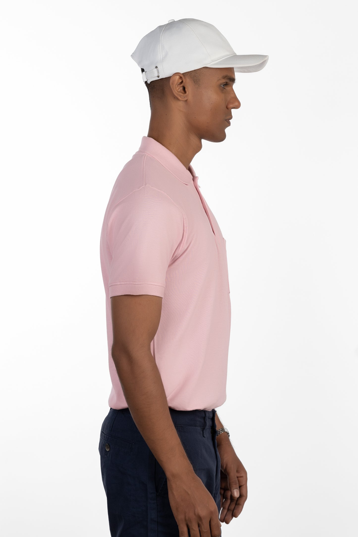 ESSENTIAL POCKET POLO - BLOSSOM PINK