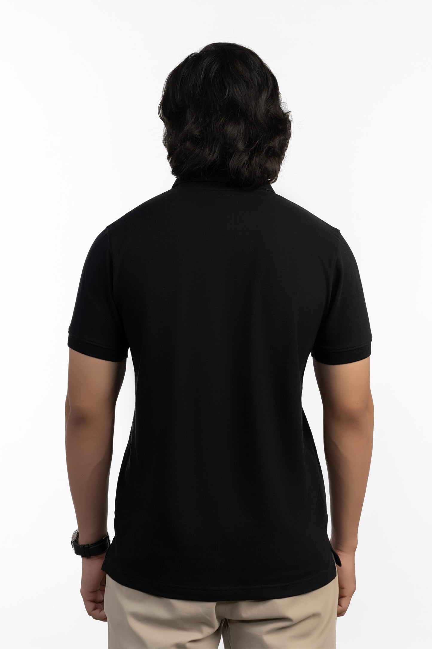 ESSENTIAL POCKET POLO - VANTA BLACK