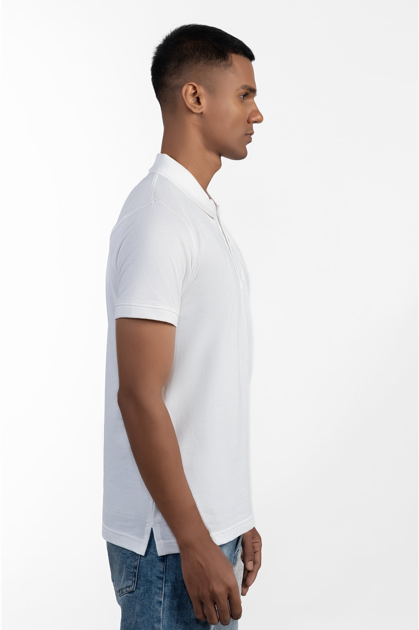 ESSENTIAL POCKET POLO - OPTIC WHITE