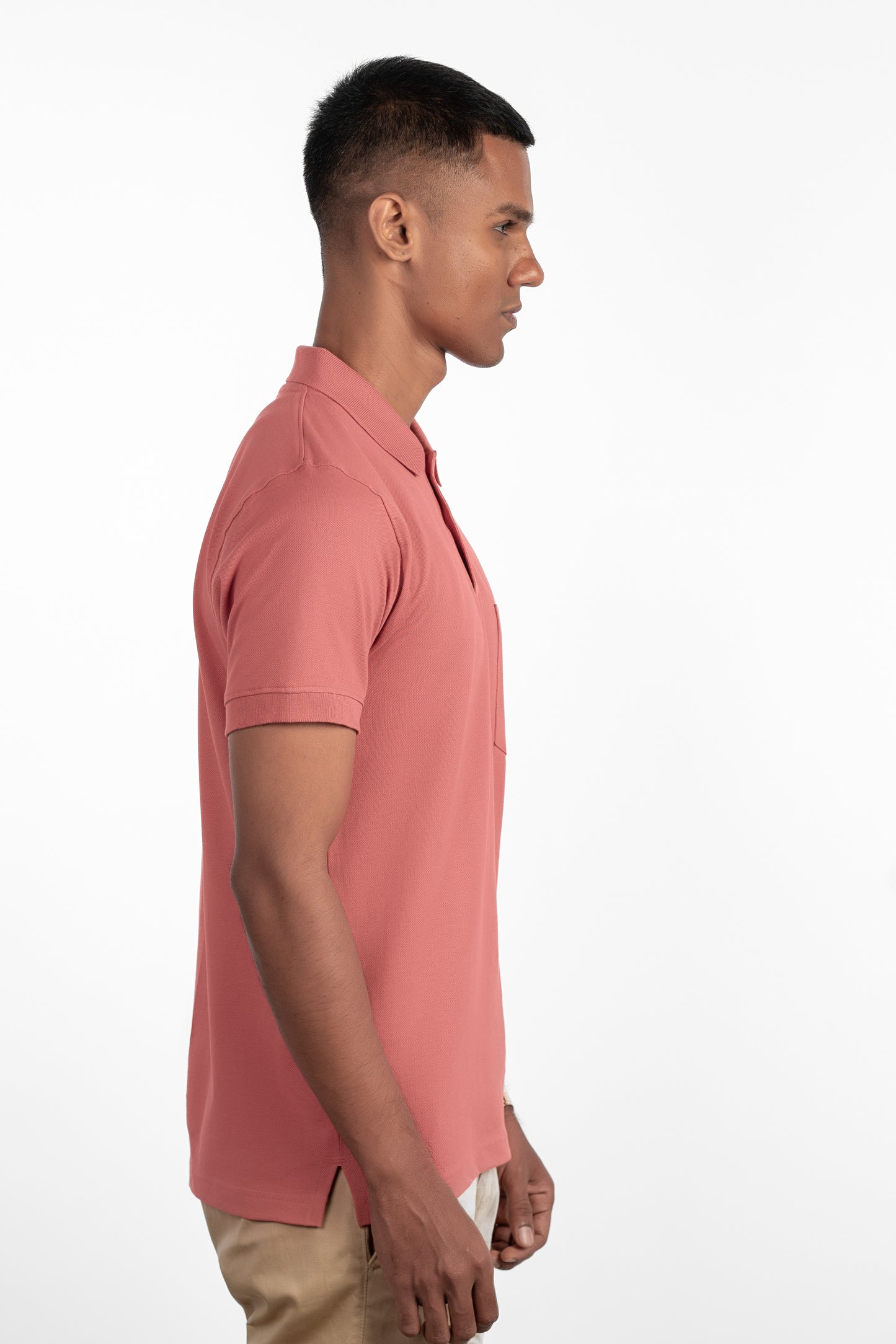 ESSENTIAL POCKET POLO - BUBBLEGUM PINK