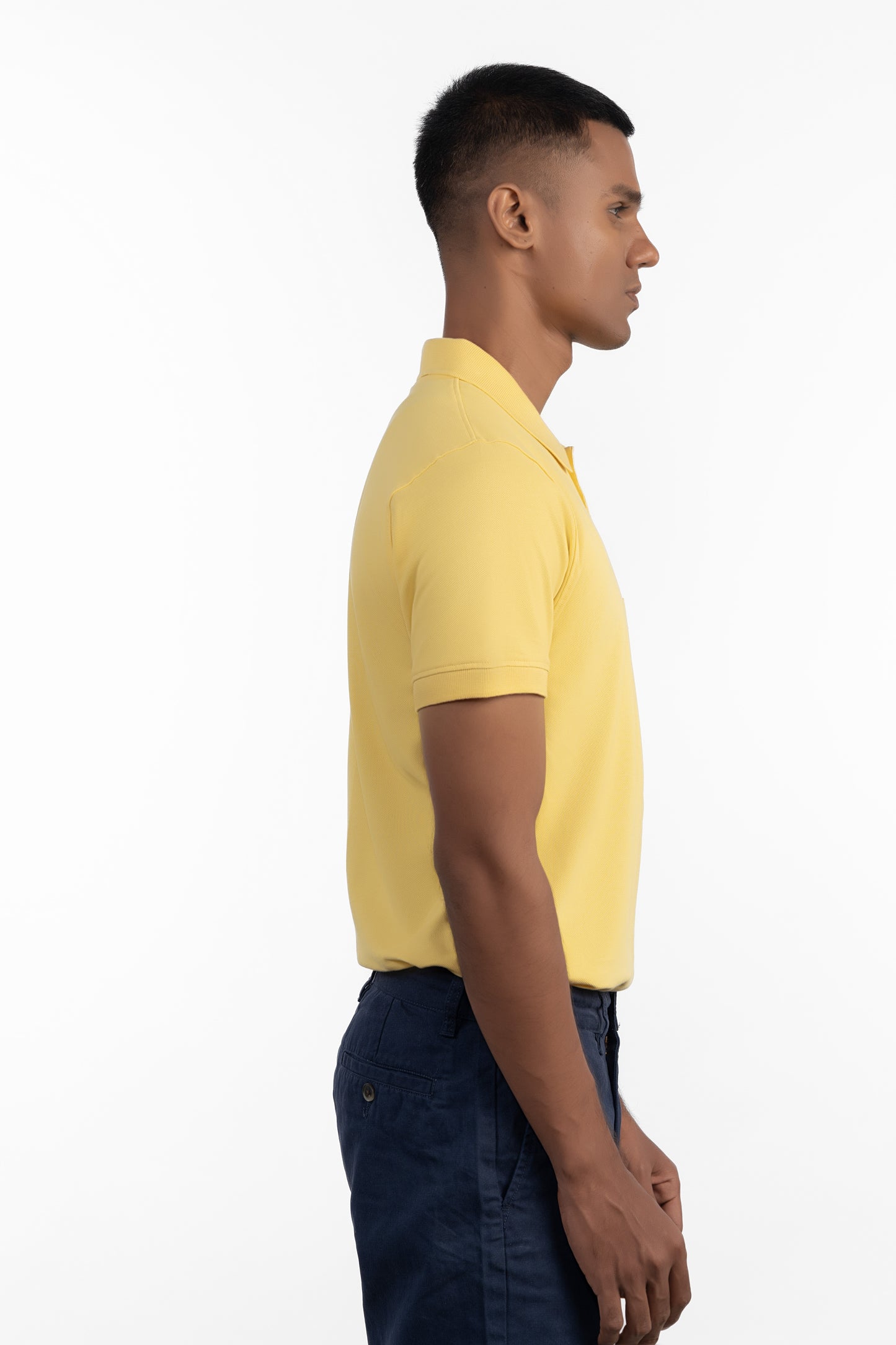 ESSENTIAL POCKET POLO - MELLOW YELLOW