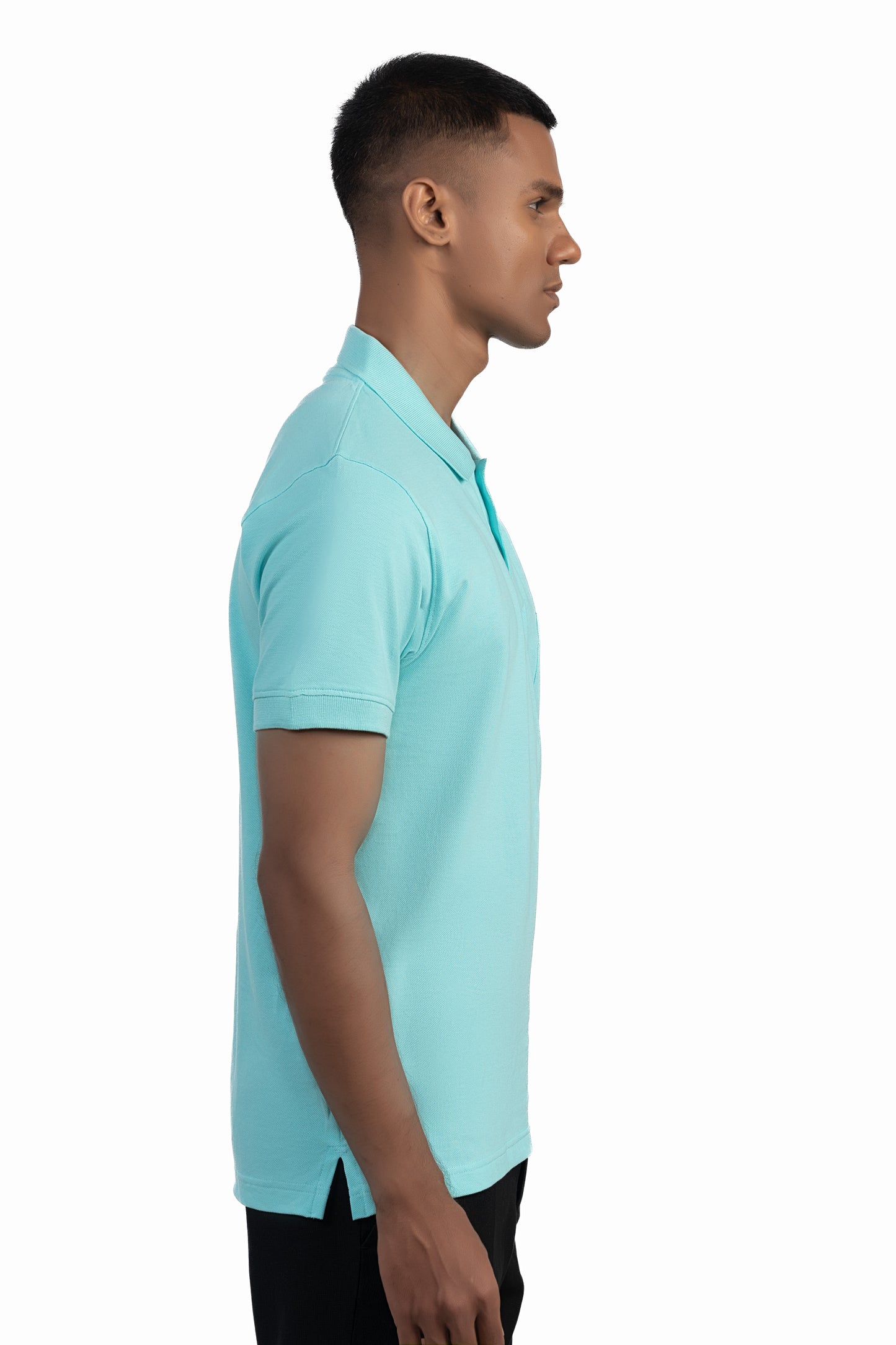 ESSENTIAL POCKET POLO - AZURE SKY BLUE